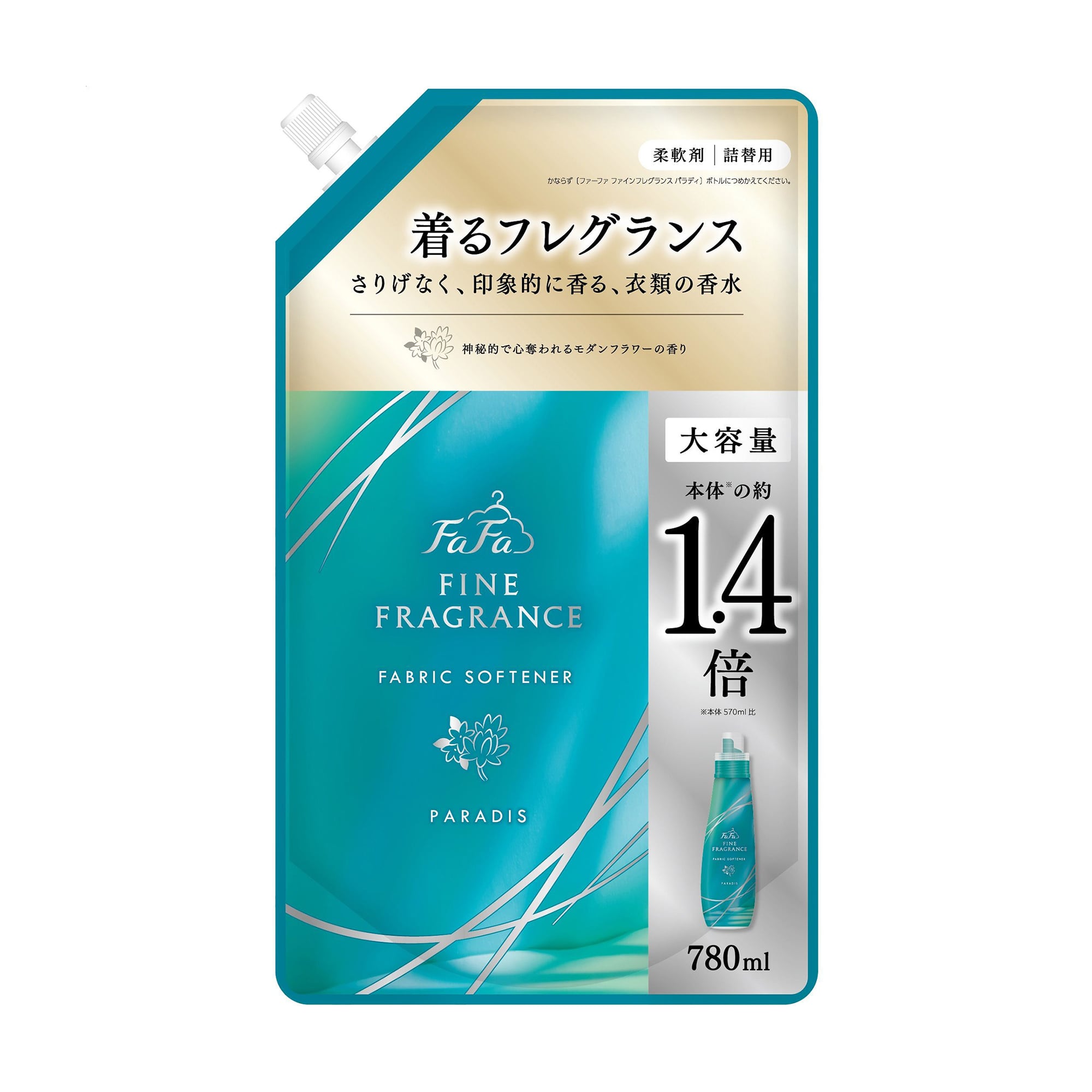 Кондиціонер-ополіскувач для білизни FaFa Fine Fragrance Paradis, 780 мл (дойпак)