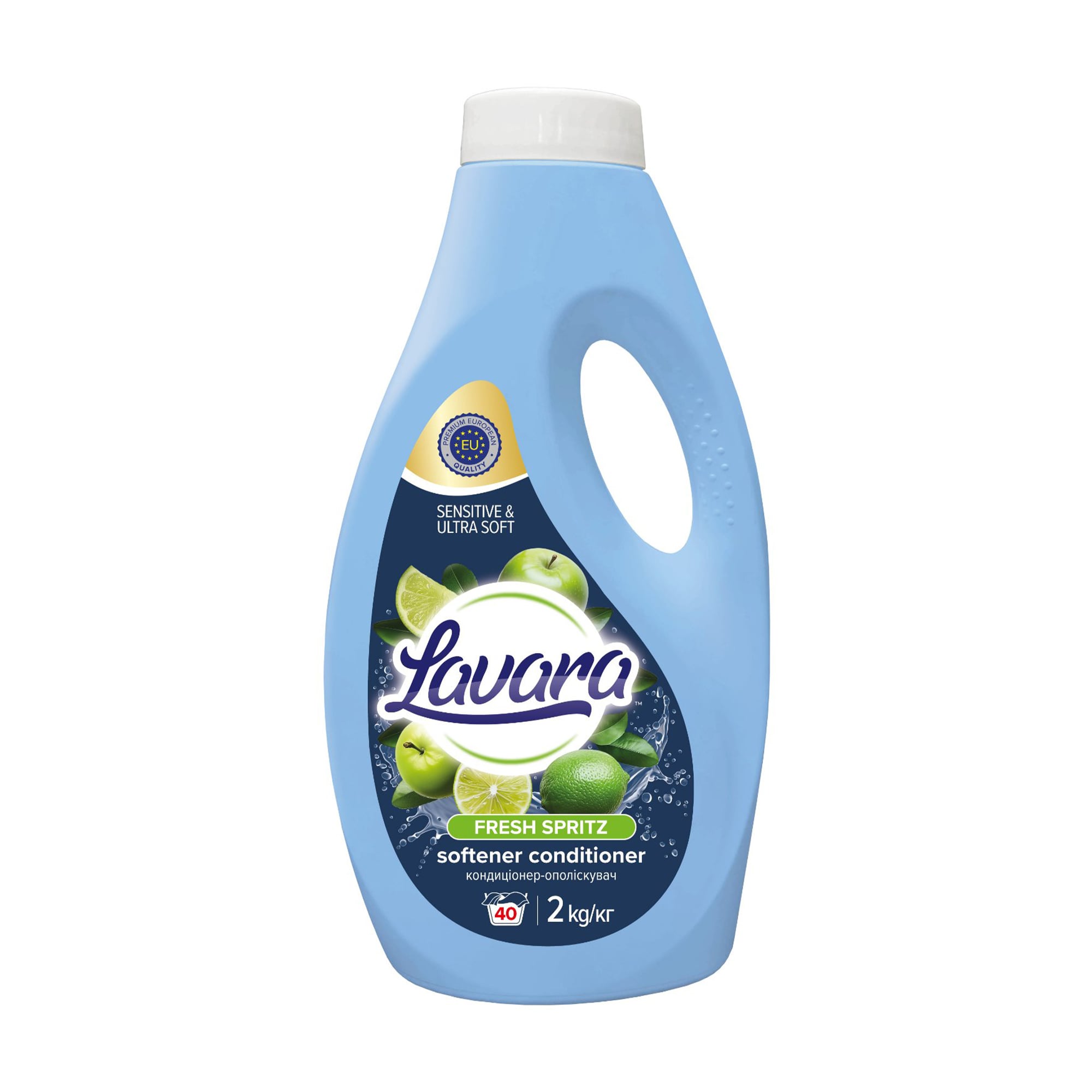Кондиціонер-ополіскувач для білизни Lavara Fruit Spritz, 40 цикли прання, 2 кг
